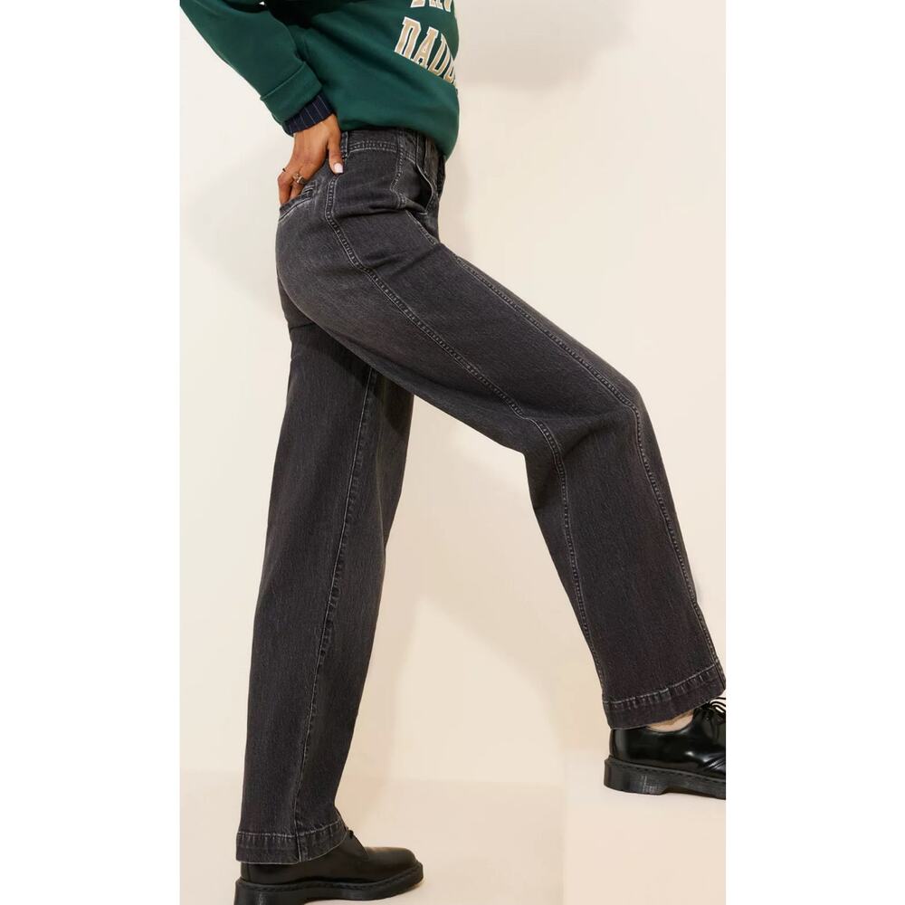 Madewell Tapered Trouser Jeans in Black NWOT. Size 28 - Picture 2 of 10